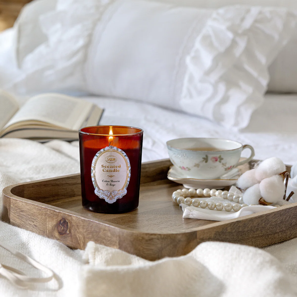 Bougie Parfumée - Cotton Flowers & Sage - Image 4