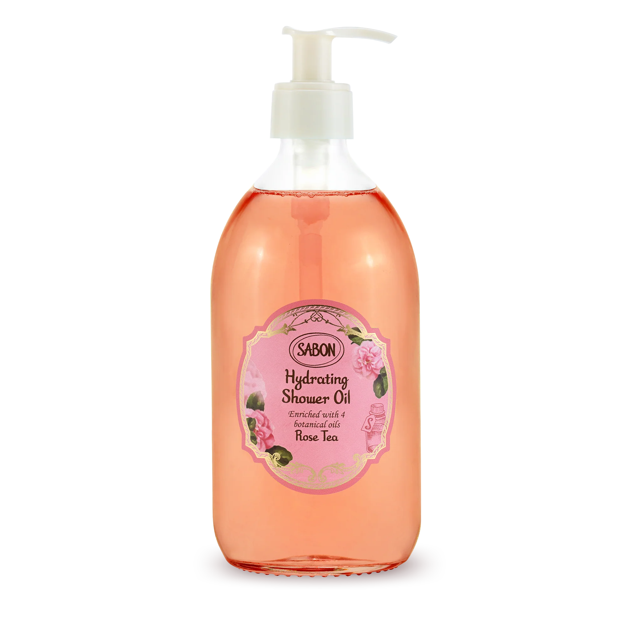 Huile de Douche Hydratante 500ml – Rose Tea