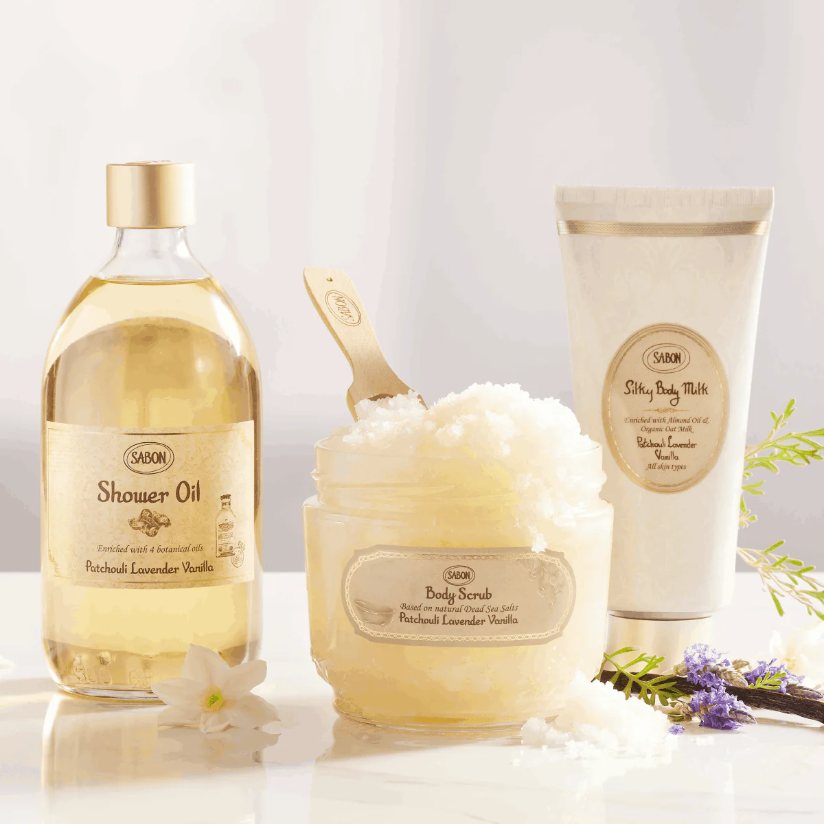 Huile de Douche Parfumée 300ml – Patchouli Lavender Vanilla - Image 3