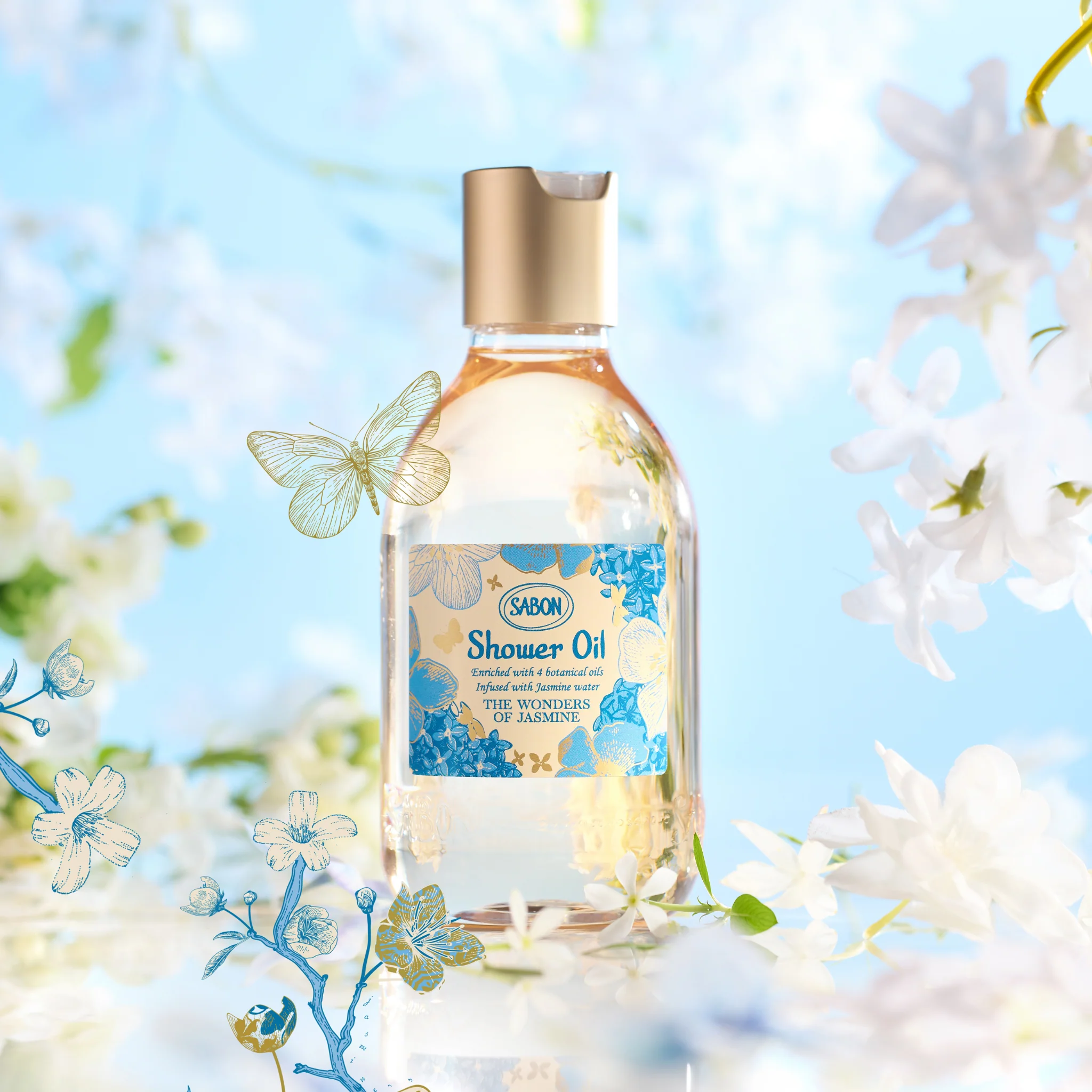Huile de Douche Parfumée 300ml – Wonders of Jasmine - Image 3